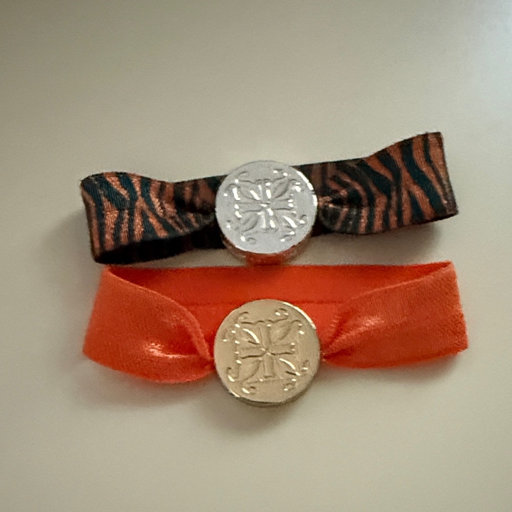 Rustic Cuff Orange and Brown Hairbands